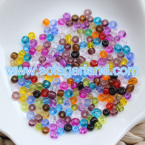 2/3/4 MM Klare tschechische Glassamenperlen Runde Abstandsperlen Charms