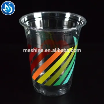 Custom logo printed disposable plastic cup