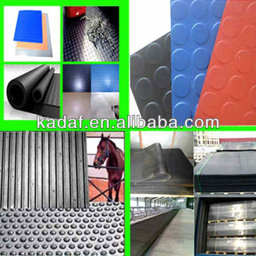 Holes Rubber Floor Horse Rubber Floor Mat, High Quality Holes Rubber