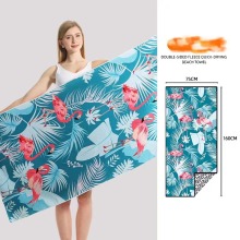 Serviette de plage en velours double face