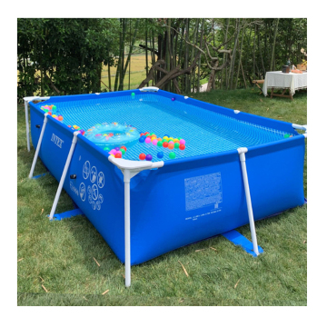 Customized Large Rectangular Above Ground Steel Frame Swimming Pool for Outdoor Backyard Gardens