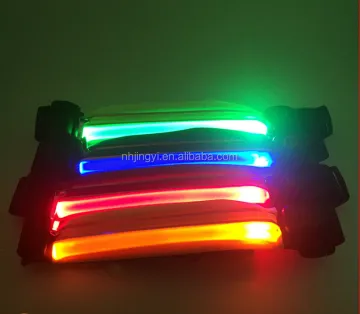 USB Rechargeable LED Reflective Waist Flashlight with Colorful Elastic Running Belt