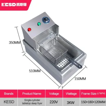High Quality French Fries Fryer Stainless Steel Tornado Potato Deep Fryer Fried Chicken Deep Fryer for Commercial Business