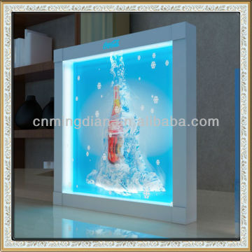 wall mounted acrylic led lighting box, custom acrylic glorifier lighting box