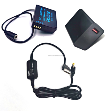 Panasonic Lumix Camera Accessories Kit: DMW-DCC11 DC Coupler, DMW-AC10 AC Power Adapter, and BLG10 Dummy Battery for GX80, GX85, GF3, GF5, GF6, GX7, GX9 Models