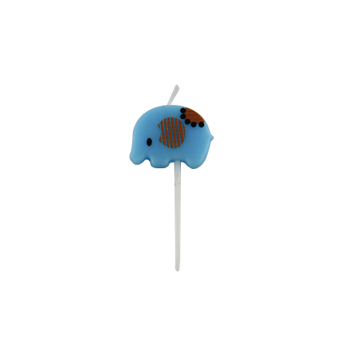 Elephant shape birthday party candle
