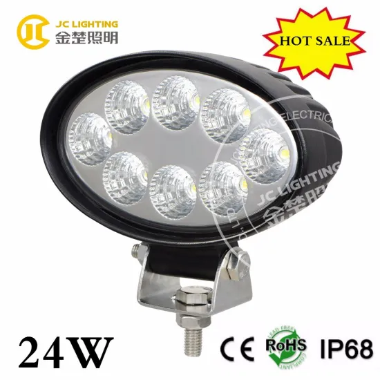 factory supply cheap off road led work light oval 24w