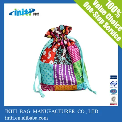 China supplier christmas ornaments nylon bag with custom logo polyester slazenger backpack bag