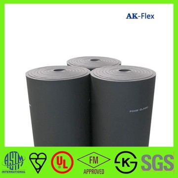 AK-FLEX Fire Resistant Fireproof Nitrile Rubber Plastic Foam Heat Insulation Sheet roll