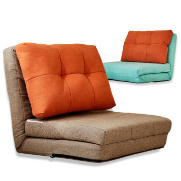 Sofá de piso conversível de 2 em 1 dobrável e ajustável