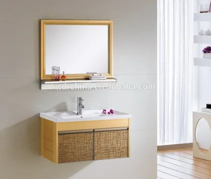 Solid wood wall big size chinese sanitary ware bathroom cabinet