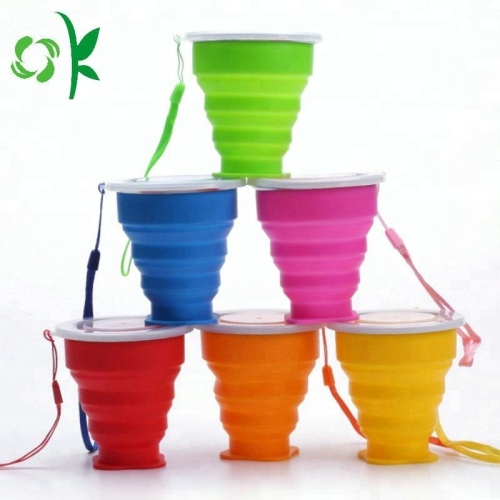 Tazza pieghevole in silicone per bere portatile all&#39;aperto