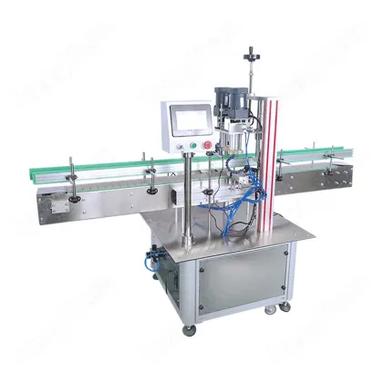 Automatic Four Wheels Clamping Laundry Detergent Barrel Capping Machine HYXG-4C-B