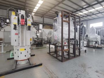 Three arm lost wax casting shell making robot