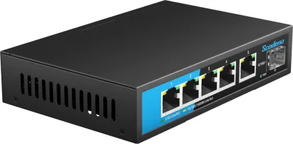 5-Ports Unmanaged Ethernet 2.5G Switch 10G SFP Ports