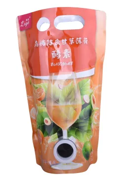 Ziplock Top recycle reusable juice pouch bag