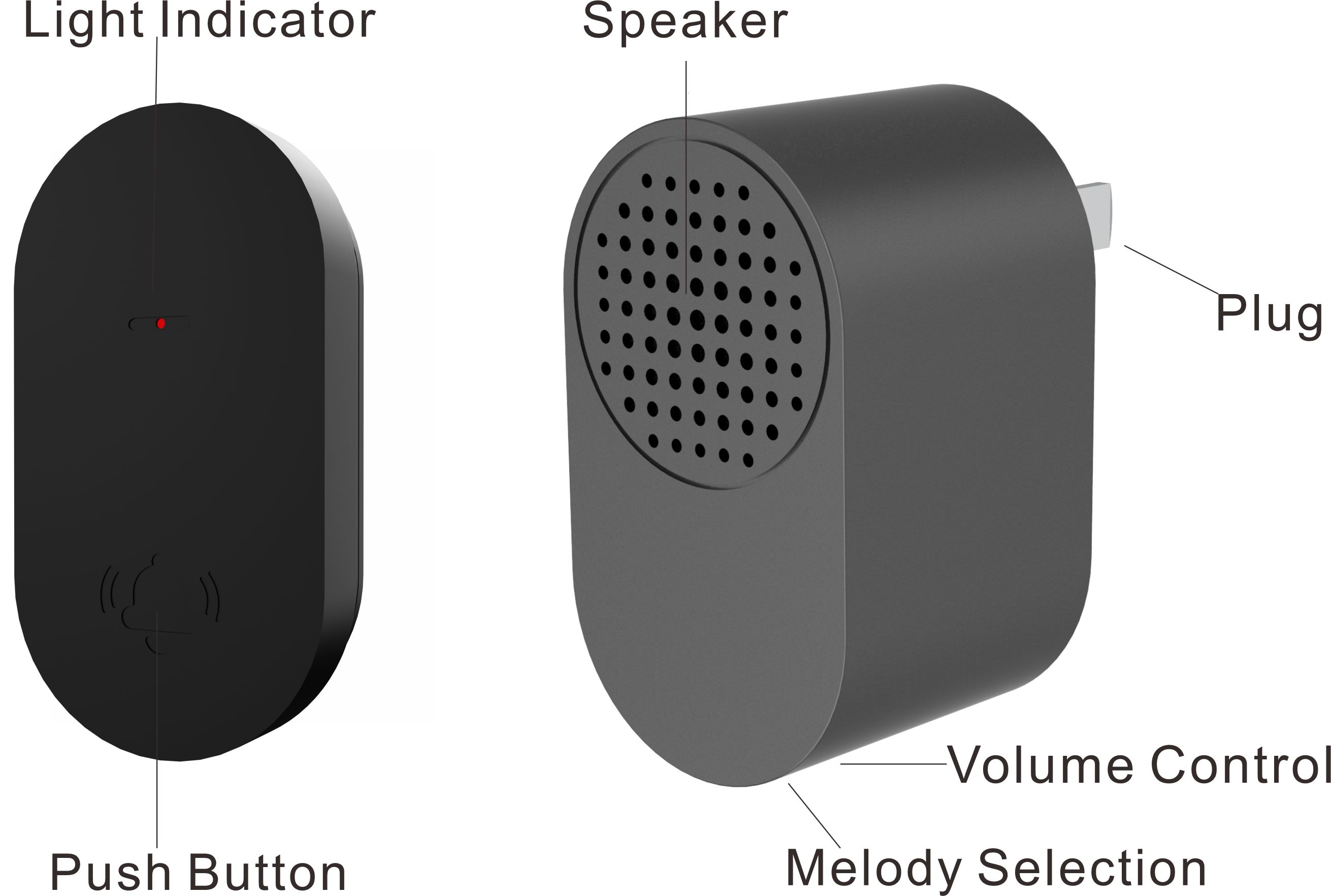 FLD-313,kinetic wireless doorbell