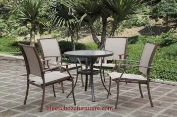 Dining Set Textilene Outdoor Furniture (BZ-DT005)