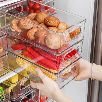 Transparent PET Food Storage Refrigerator Drawer