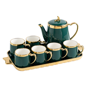 Factory Color Glazed Porcelain Tea Set