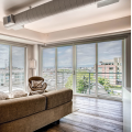 Thermal Insulated Vinyl Plastic Sliding Door for Balcony