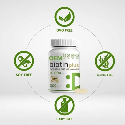 OEM Customized Biotin (Vitamin B7) Capsule Promote Healthy Hair, Skin & Nails