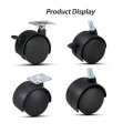 Black Salon Furniture Casters Office Chair Wheels