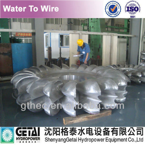 Stable & strength tailor made high water head pelton turbine generator made in china from shenyang getai for hydropower plant