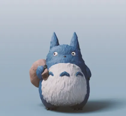 Custom 3D Printed Totoro Knick-Knacks