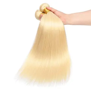 40Inch Peruvian Raw Brazilian Human 12A Bone Straight Unprocessed Human Hair Extension Weave Bundles Blonde 613 Virgin Hair