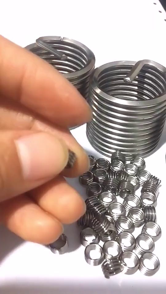 InconelX 750 Fasteners M3*0.5 Wire Thread Insert Steel and Stainless Steel Metric