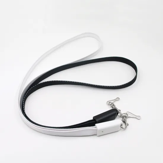 Yijiashishang 2020 Hot Sale Christmas Gifts 3 in 1 lanyard usb charging cable with lanyards design for all mobile phones