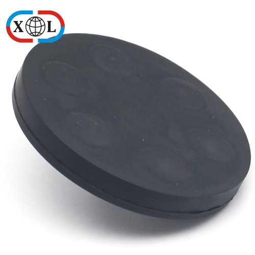 Neodymium Rubber Coated Magnet with External Thread