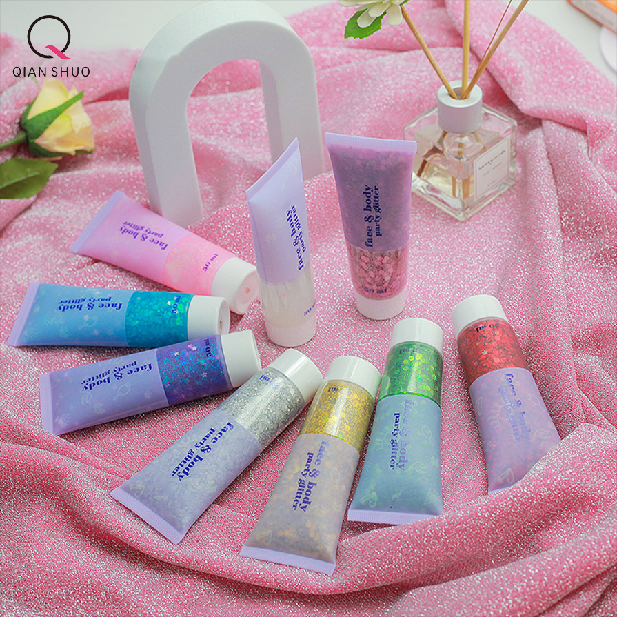 XISJOEM Riasan Glitter Pesta Wajah dan Tubuh