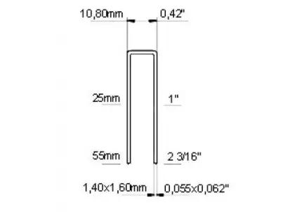 Pneumatic Senco N Series Staples for Roofing, Construction, Furnituring