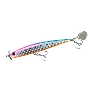 NEW Design Pencil Fishing Lure 117mm 27g with Spinner Tail and Front Propellers