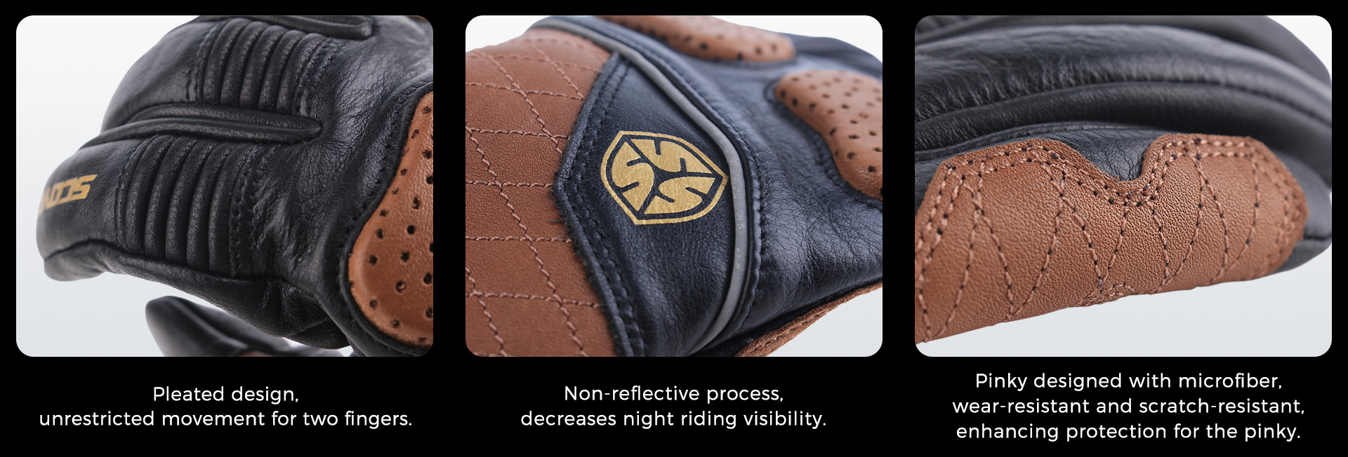 vintage leather motorcycle gloves