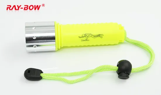 Plastic dive torch flashlight