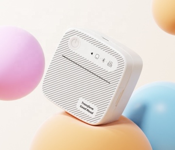 Thermal Mini Bluetooth Printer: Inkless Stickers & Pocket-Size Printing Solution for iPhone, iPad, Android Devices - Perfect for Notes & Kids' DIY Projects