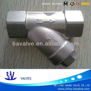 BSP NPT screwed/thread end y-type strainer