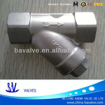 BSP NPT screwed/thread end y-type strainer