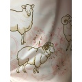 Goat Polyester Pearl Printed Microfiber Fabrics