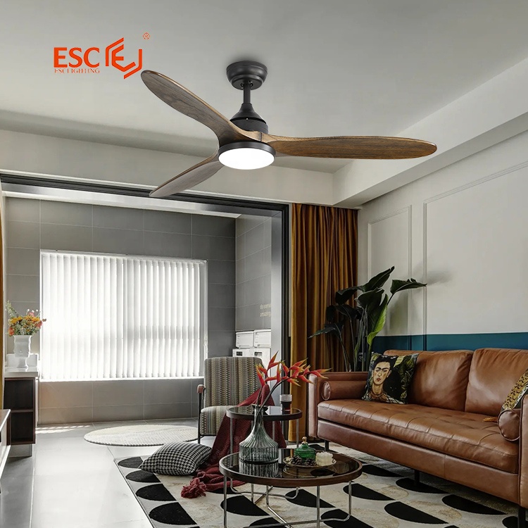 Modern decorative full copper motor wood ceiling fan