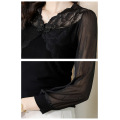 V-neck bottoming shirt women's autumn new style