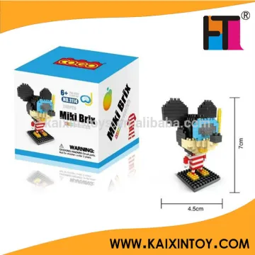 HOT 250PCS ABS plastic cogo DIY nano building block Figure Cartoon Figure educational toy for EN71