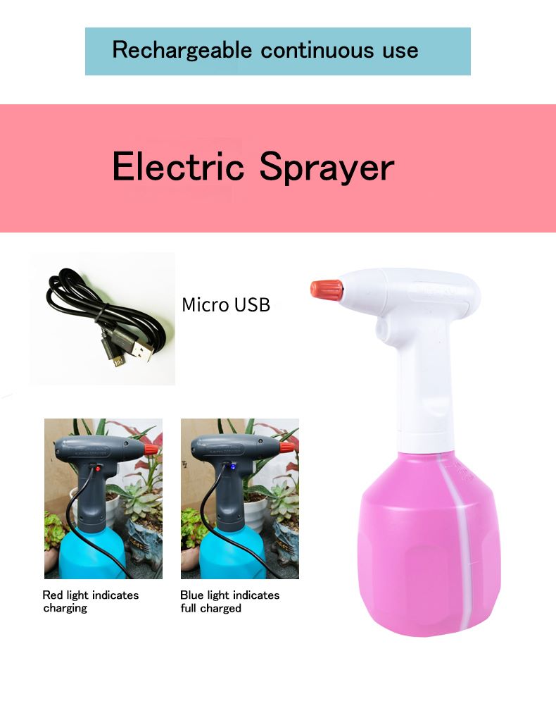 Electric spray bottle extension pole