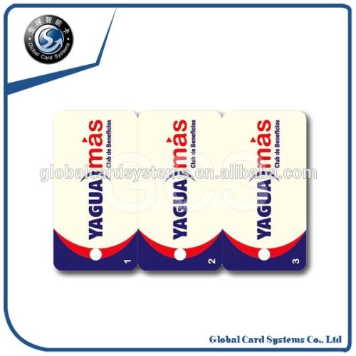 Plastic Triple key Tag Combo Card