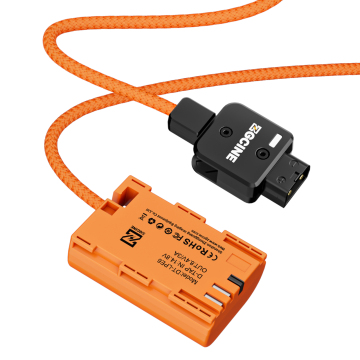ZGCINE intrecciato D-TAP a LPE6 Cavo batteria fittizio per Canon DSLR e telecamere mirrorless