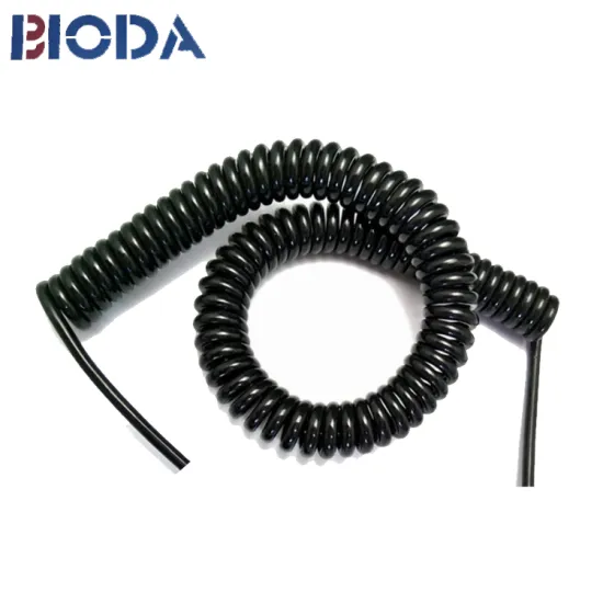 7 Core PVC Black Trailer Wire: Electrical Spiral Cable and Coiled Wire Solutions