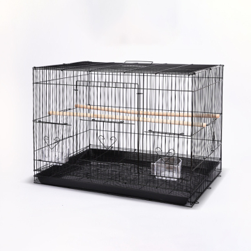 Multi-Bird Stackable Metal Flight Cage for Extra-Small Pet Parakeets (60x42x41cm)